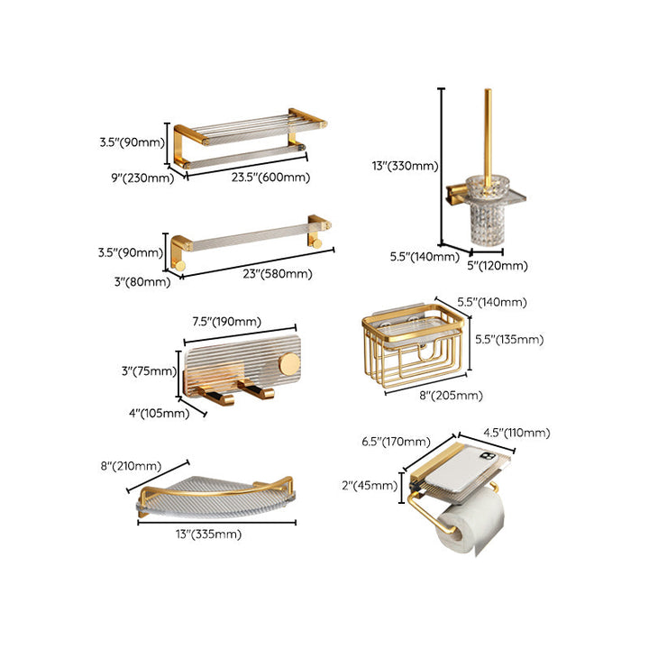 BowLift | Plastic Modern Bathroom Accessories Hardware Set with Bathroom Shelf