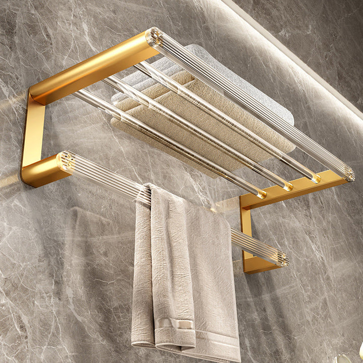 BowLift | Modern Golden Bathroom Accessories Single Piece or in Set with Bathroom Shelf