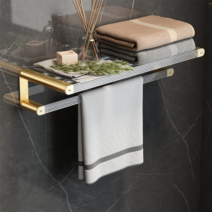 BowLift | Modern Bathroom Accessories Set Bathroom Shelf Gold Towel Holder Bathroom Hardware Set