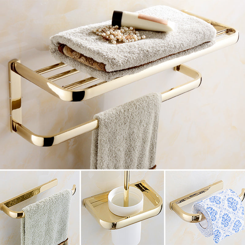 BowLift | Chrome/Gold Bathroom Accessory Set Modern Metal Bathroom Hardware Set