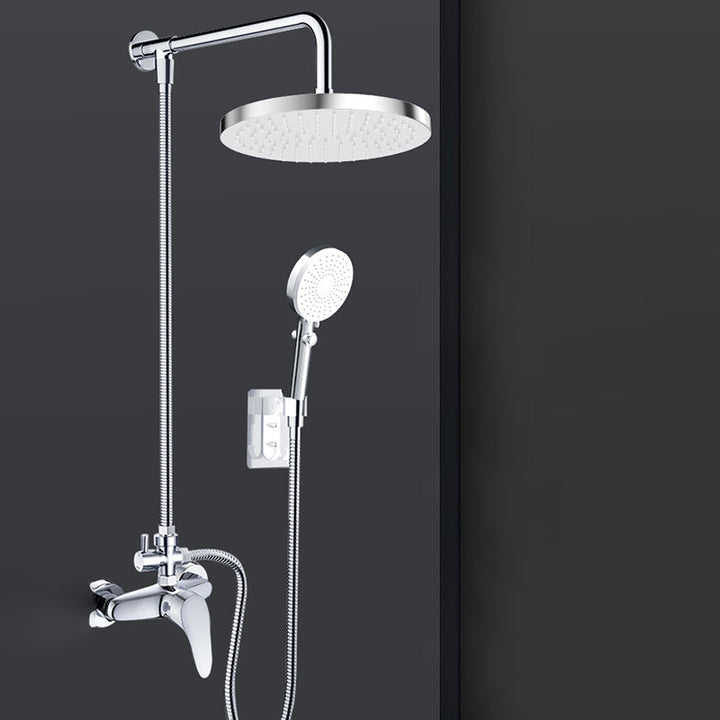 BowLift | Metal Shower Combo Contemporary Fixed Shower Head with Round and Rectangular Shape