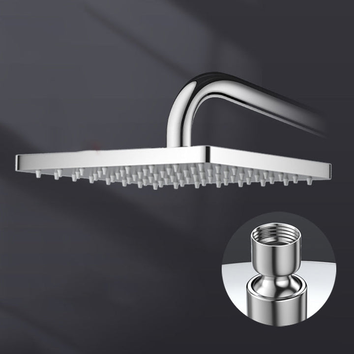 BowLift | Metal Shower Combo Contemporary Fixed Shower Head with Round and Rectangular Shape