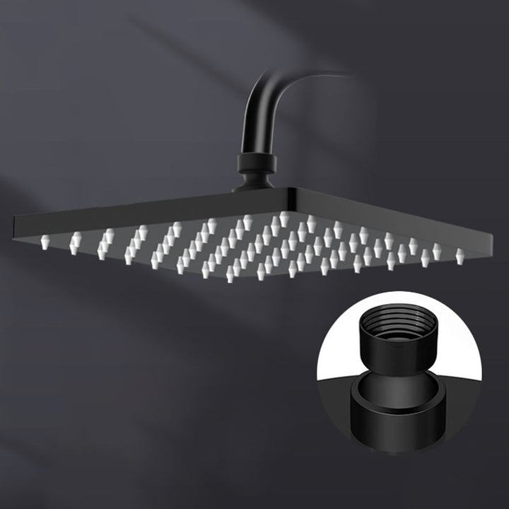 BowLift | Metal Shower Combo Contemporary Fixed Shower Head with Round and Rectangular Shape