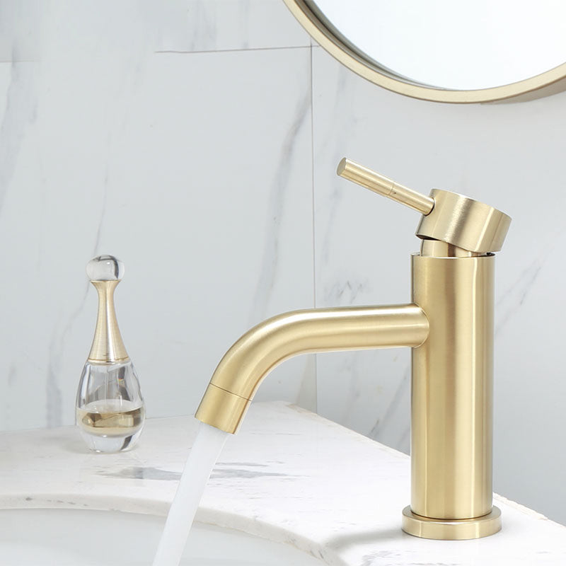 BowLift | Deck Mounted Roman Tub Faucet Low Arc Tub Faucet Set in Gold