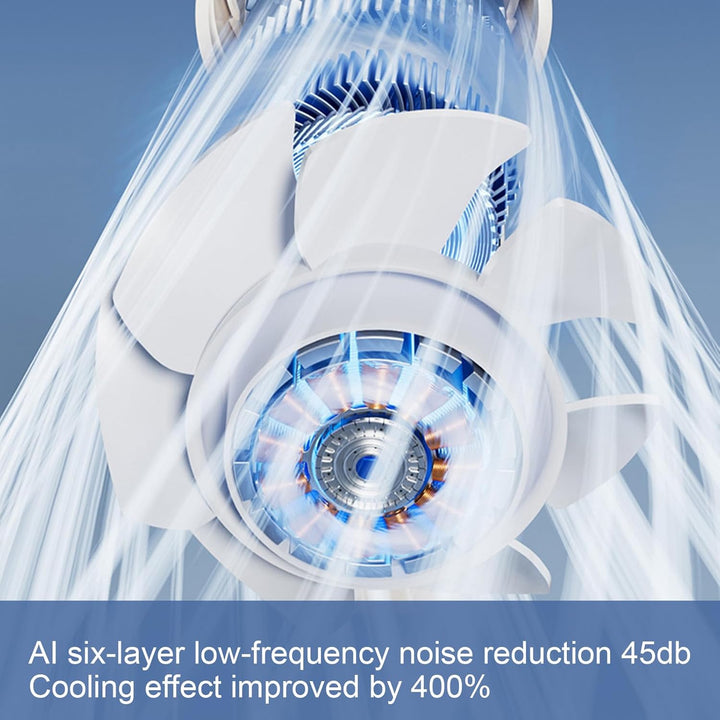 BowLift | Portable Foldable Handheld Fan with LED Display 100 Speeds