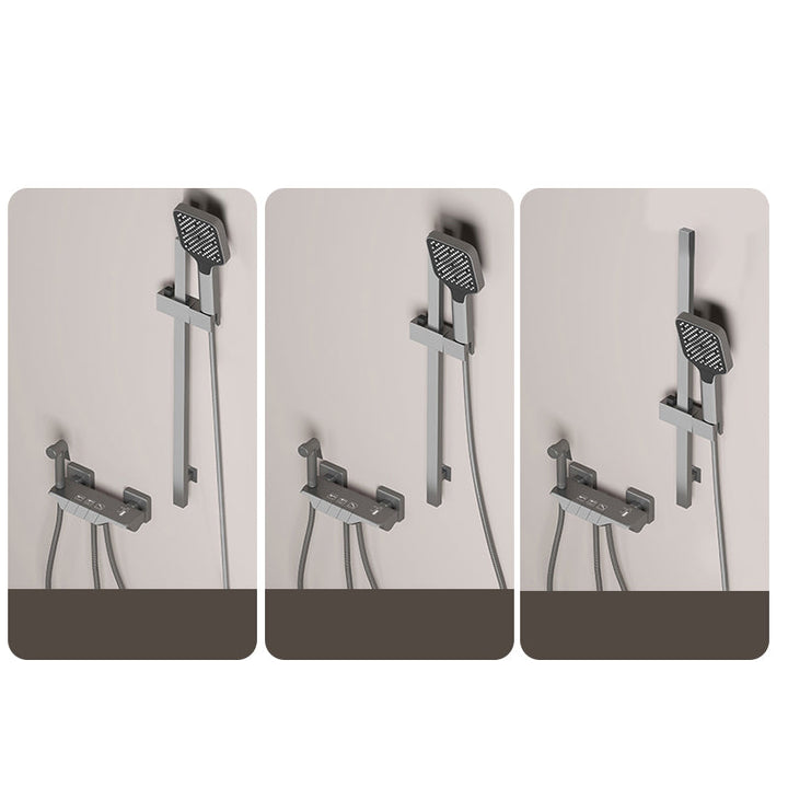 BowLift | Push-button shower system wall mounting hand shower square shower system with shower hose
