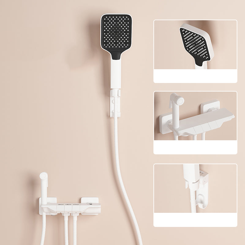BowLift | Push-button shower system wall mounting hand shower square shower system with shower hose