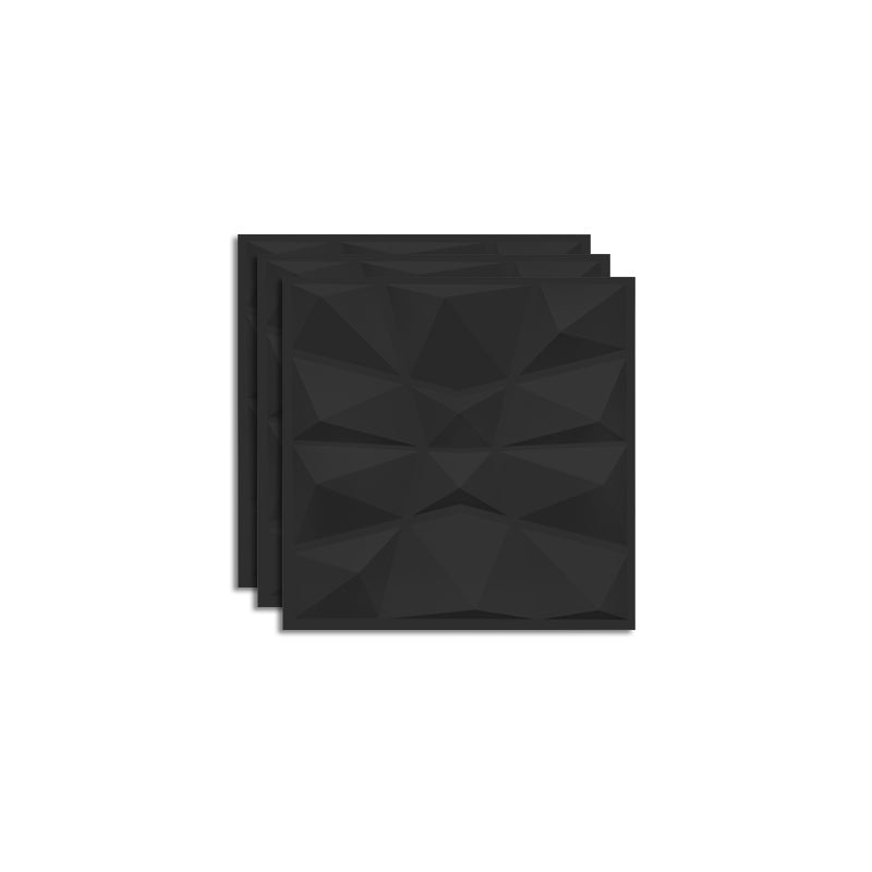 BowLift | Modern Tin Back Wall Panel Smooth Upholstered Wall Ceiling in Black and White