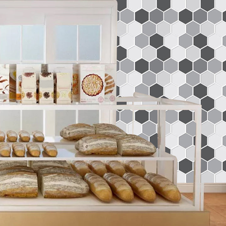 BowLift | Mosaic Tiles Wallpaper PVC waterproof for peeling and sticking Mosaic tiles with hexagonal shape