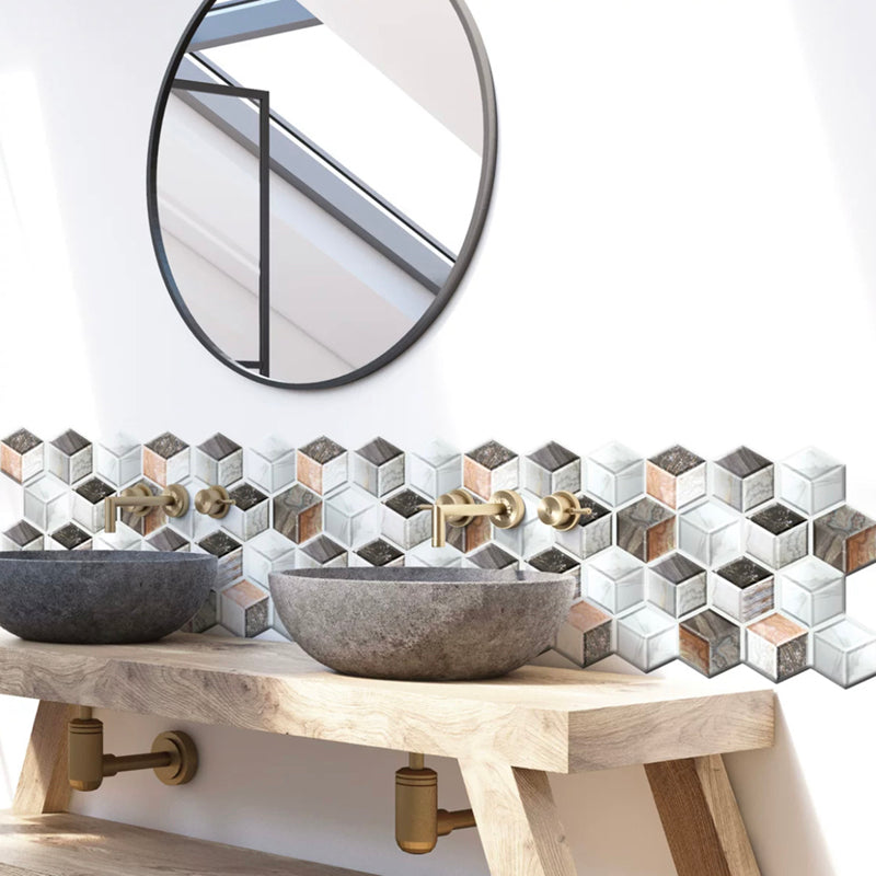 BowLift | Mosaic Tiles Wallpaper PVC waterproof for peeling and sticking Mosaic tiles with hexagonal shape