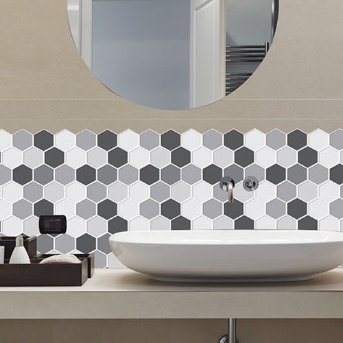 BowLift | Mosaic Tiles Wallpaper PVC waterproof for peeling and sticking Mosaic tiles with hexagonal shape