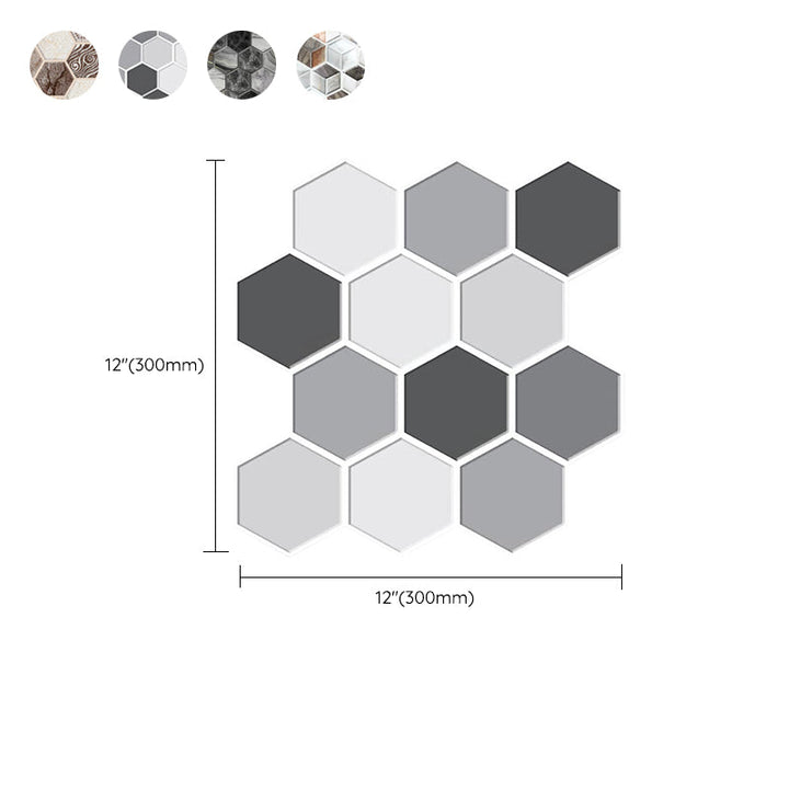 BowLift | Mosaic Tiles Wallpaper PVC waterproof for peeling and sticking Mosaic tiles with hexagonal shape