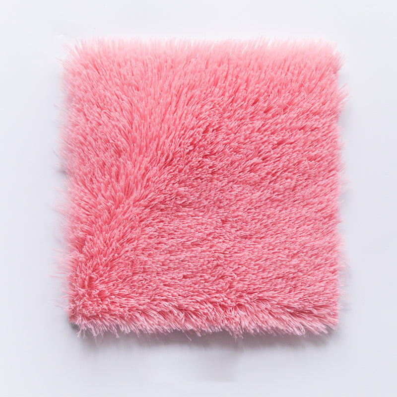 BowLift | Basic carpet tiles solid color long pile square bedroom carpet tiles