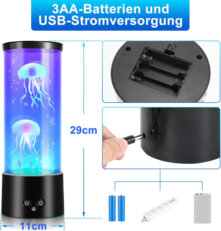 Jellyfish Lamp RGB with Remote Control | Bowlift