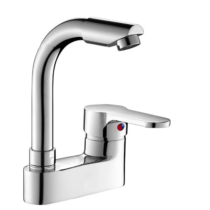BowLift | Modern Deck Mounted Bronze Freestanding Tub Filler Single Handle Freestanding Faucet