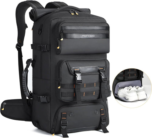 50L Flight-Ready Convertible Travel Backpack with Shoe Compartment & USB Port | Bowlift