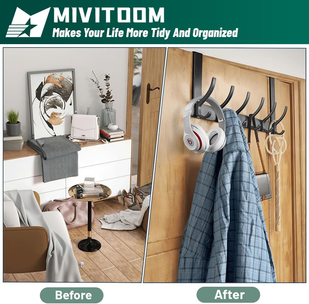 BowLift | Over Door Hanger with 6 Hooks