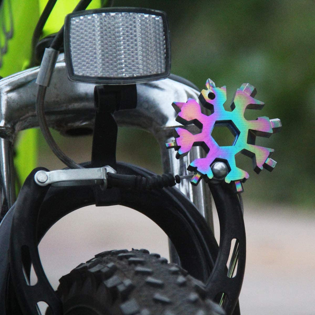 BowLift | Snowflake - MultiTool 18-in-1 Stainless Steel Portable for Outdoor Adventures