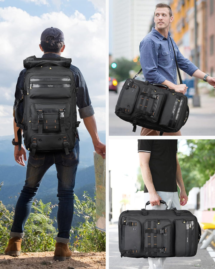 50L Flight-Ready Convertible Travel Backpack with Shoe Compartment & USB Port | Bowlift