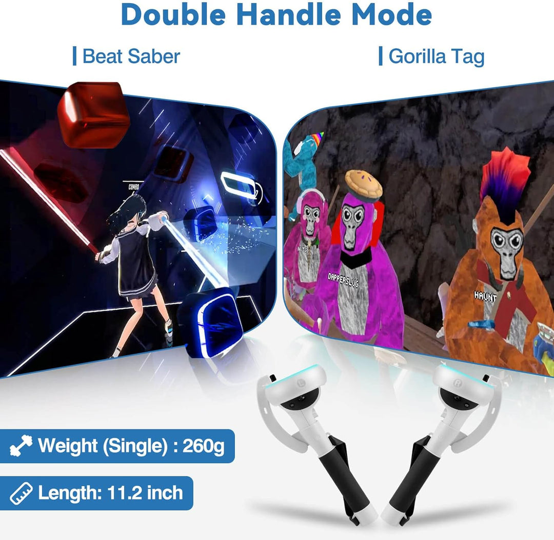 BowLift | VR Controller Extension Handles for Meta Quest 2 – Kynaro