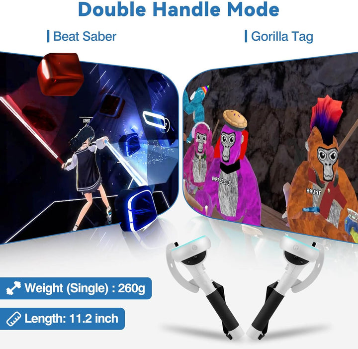 BowLift | VR Controller Extension Handles for Meta Quest 2 – Kynaro