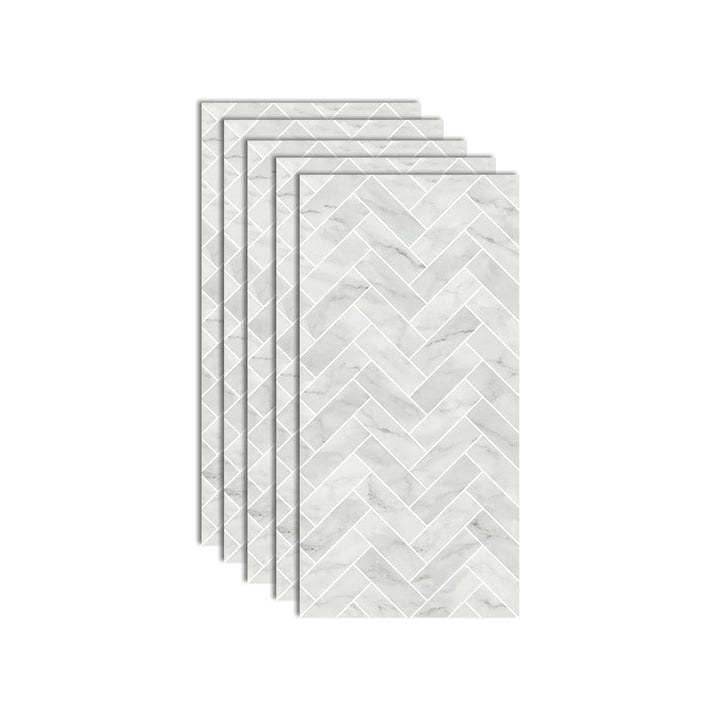 BowLift | Plastic Peel and Stick Wall Tile Waterproof Single Panel Wallpaper with Rectangular Form