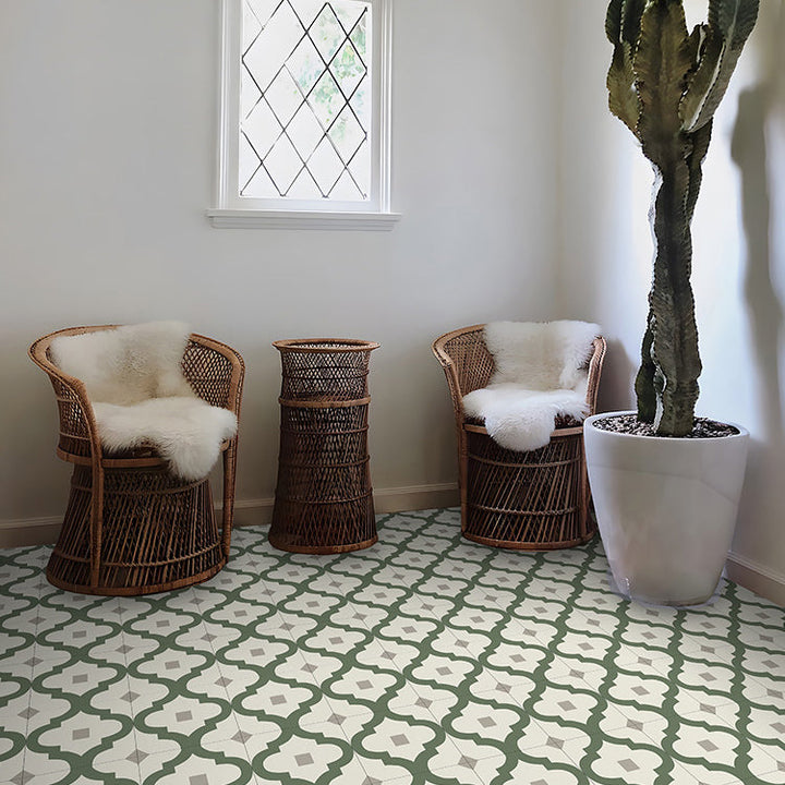 BowLift | Field tile wallpaper square PVC removable and adhesive back tile