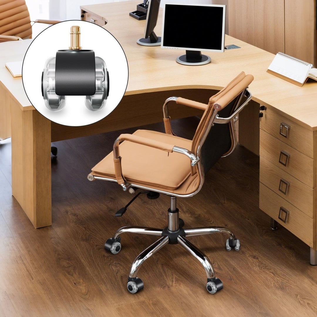 5 pieces office chair wheels swivel chair wheels 10mm x 22mm | Bowlift