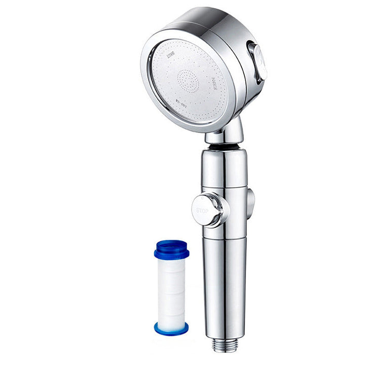 BowLift | Modern Shower Head Adjustable Spray Pattern Rotatable Round Hand Shower