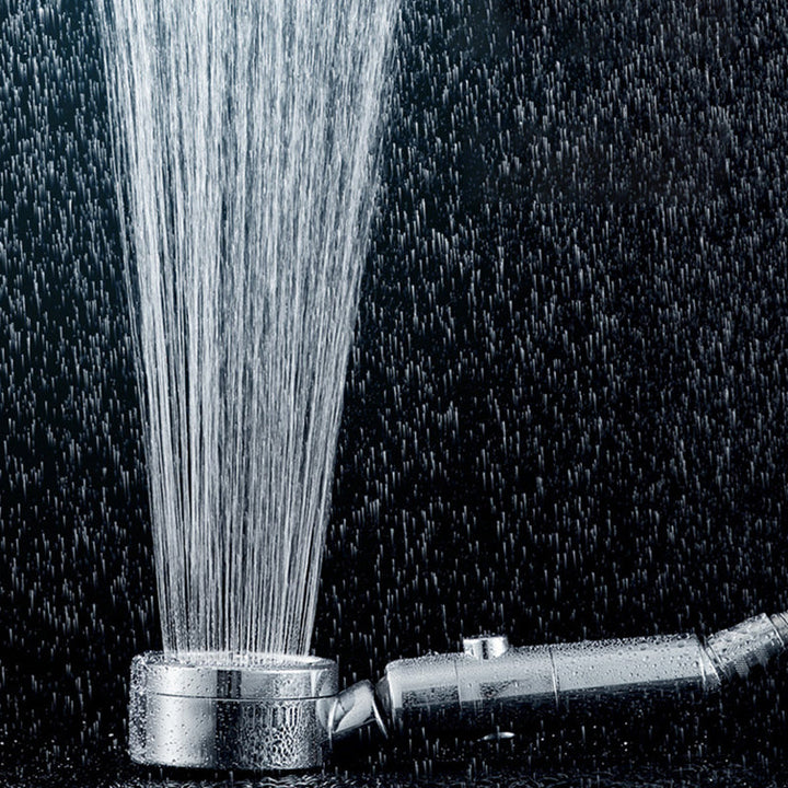 BowLift | Modern Shower Head Adjustable Spray Pattern Rotatable Round Hand Shower