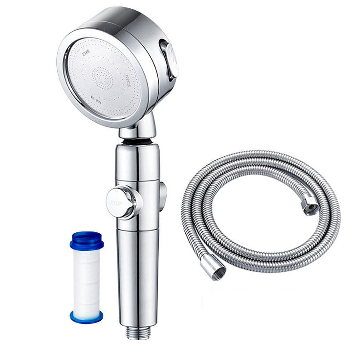BowLift | Modern Shower Head Adjustable Spray Pattern Rotatable Round Hand Shower