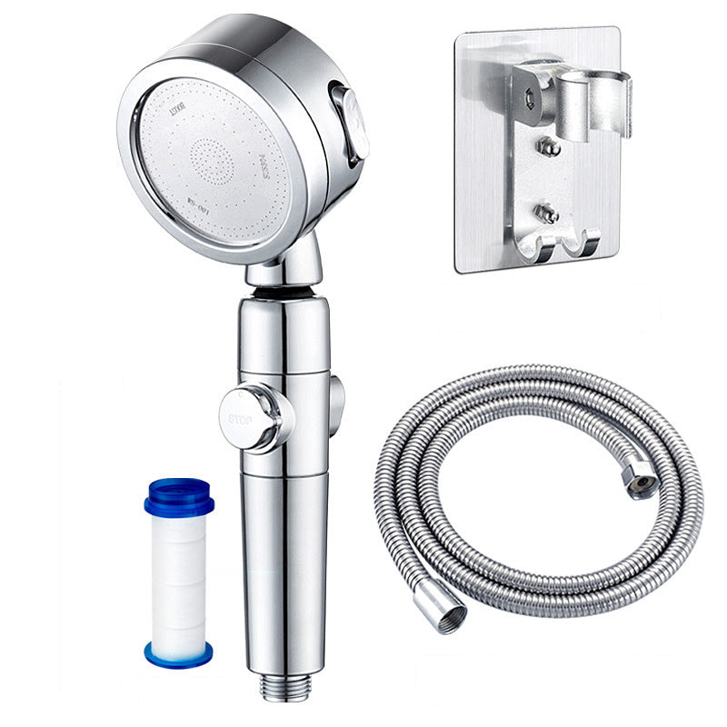 BowLift | Modern Showerhead Adjustable Spray Pattern Rotatable Round Handheld Showerhead