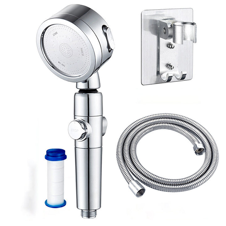 BowLift | Modern Shower Head Adjustable Spray Pattern Rotatable Round Hand Shower