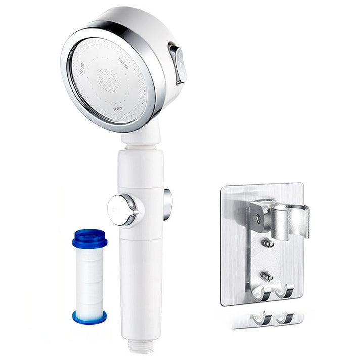 BowLift | Modern Shower Head Adjustable Spray Pattern Rotatable Round Hand Shower