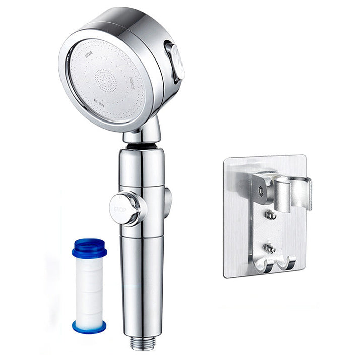 BowLift | Modern Shower Head Adjustable Spray Pattern Rotatable Round Hand Shower