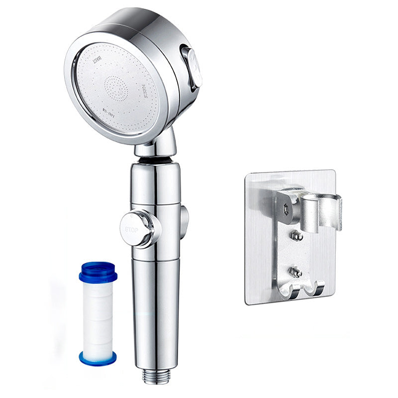 BowLift | Modern Showerhead Adjustable Spray Pattern Rotatable Round Handheld Showerhead