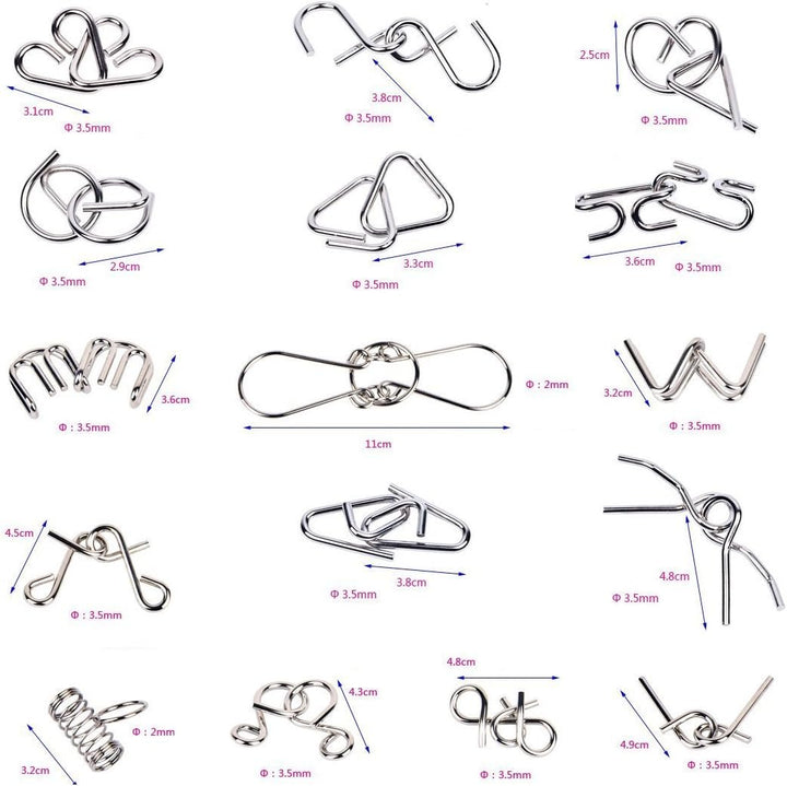 BowLift | Metal Puzzle Ring Set