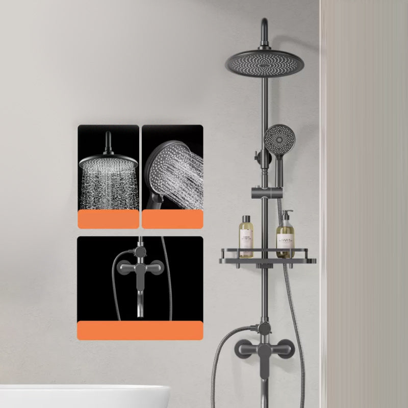 BowLift | Modern shower accessories push-button shower head wall-mounted shower combination