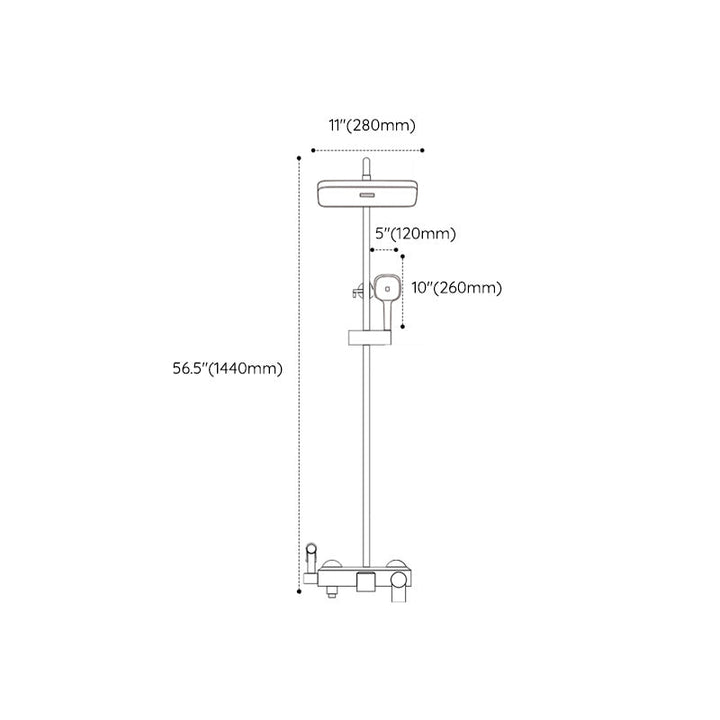 BowLift | Modern shower accessories push-button shower head wall-mounted shower combination