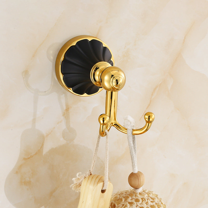 BowLift | Traditional Bathroom Accessories Set Towel Bar Bathroom Shelf Black Bathroom Accessories Set