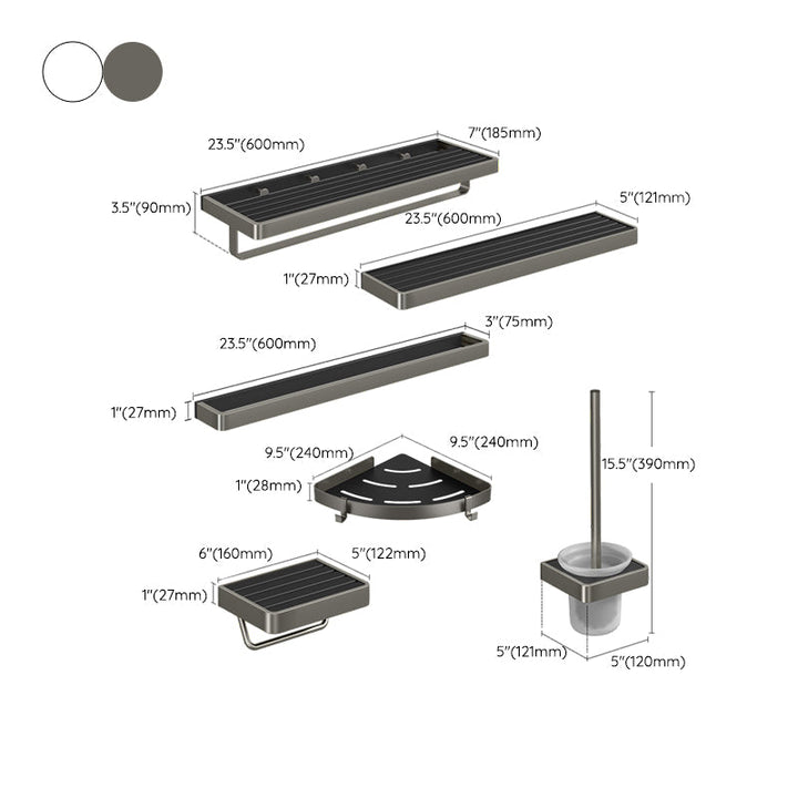 BowLift | Modern Bathroom Hardware Set Paper Holder Towel Bar Bathroom Accessory Set