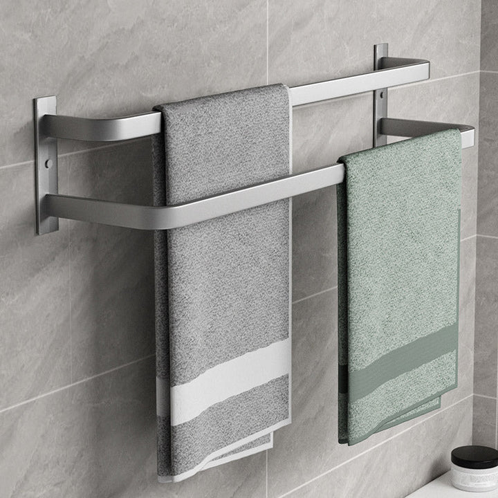 BowLift | Modern gray bathroom hardware set towel bar paper holder bathroom accessory set
