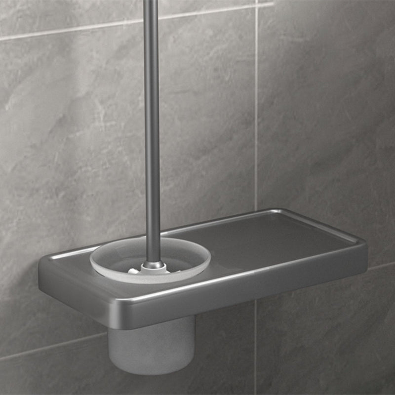 BowLift | Modern gray bathroom hardware set towel rack paper holder bathroom accessory set