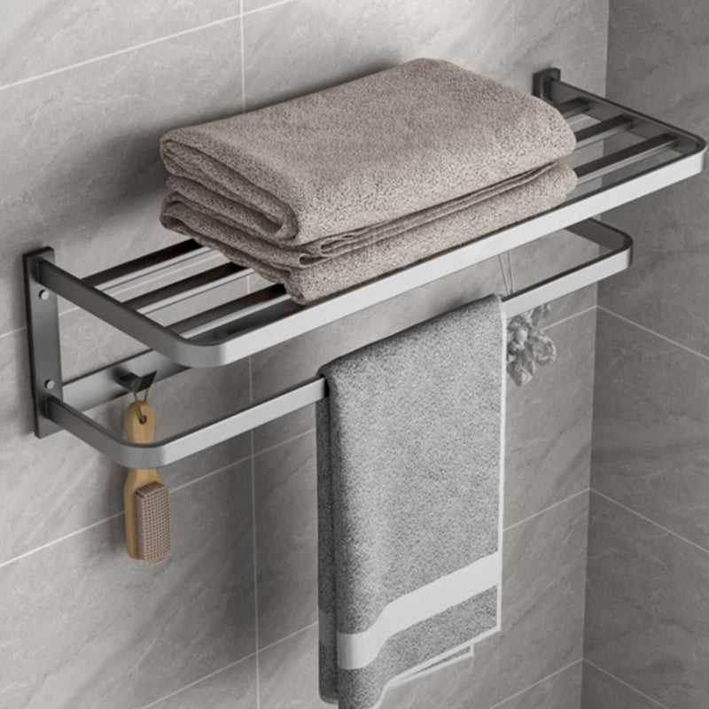 BowLift | Modern gray bathroom hardware set towel bar paper holder bathroom accessory set
