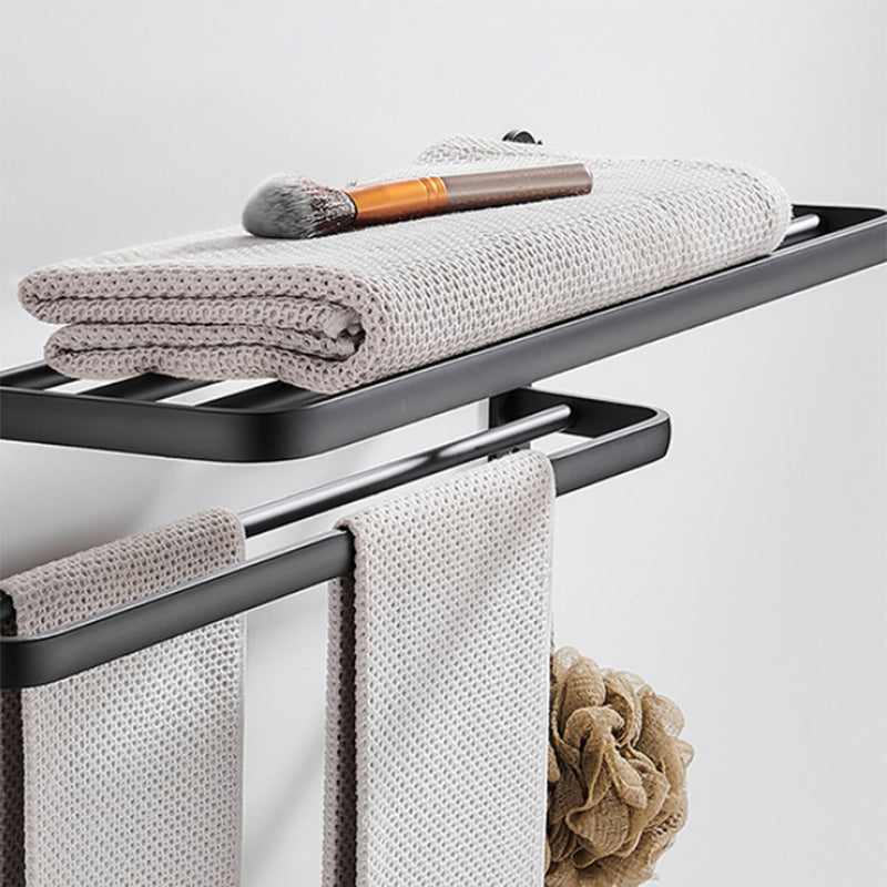 BowLift | Modern Bathroom Accessories Set Black Towel Bar Paper Holder Bathroom Accessories Kit