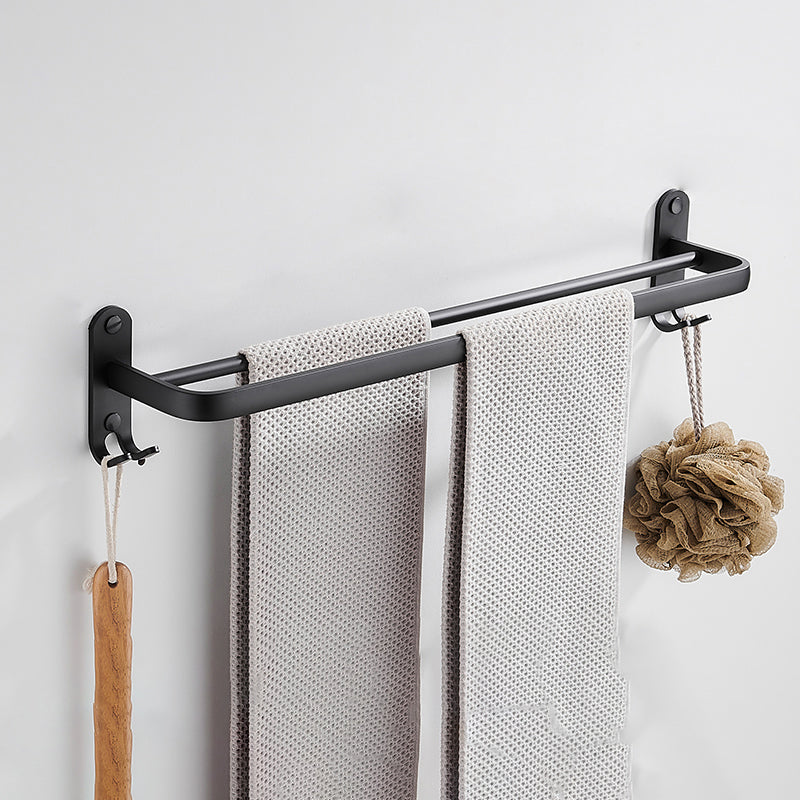 BowLift | Modern Bathroom Accessories Set Black Towel Bar Paper Holder Bathroom Accessories Kit