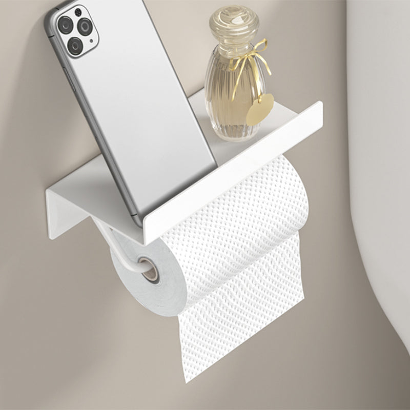 BowLift | Modern White Bathroom Accessory Set Bathroom Shelf Paper Holder Bathroom Accessory Kit