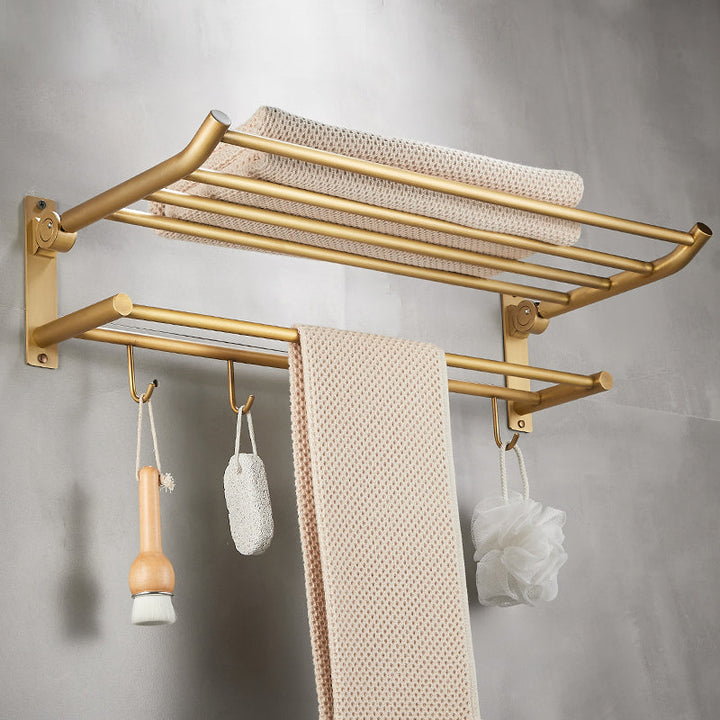 BowLift | Modern Bathroom Accessory Set Paper Holder Bathroom Shelf Gold Bathroom Fittings Set