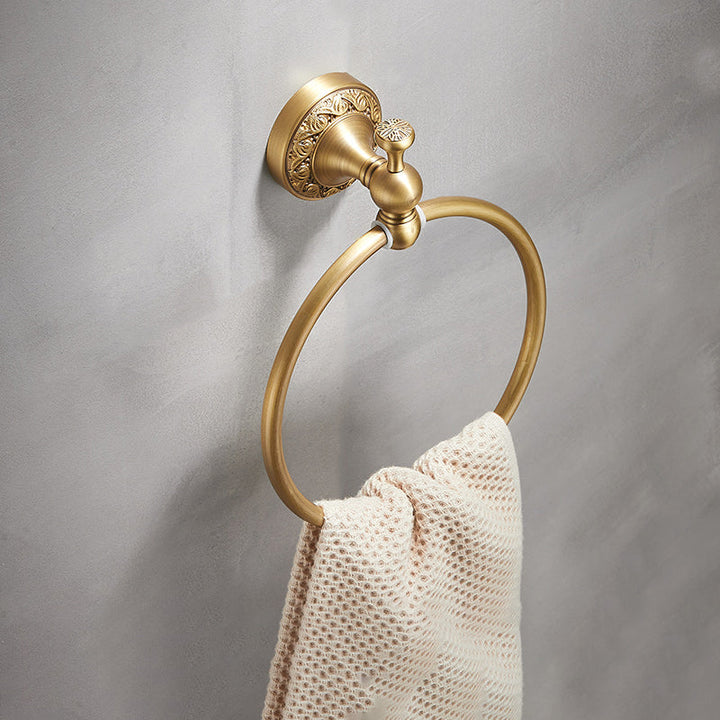 BowLift | Modern Bathroom Accessory Set Paper Holder Bathroom Shelf Gold Bathroom Fittings Set