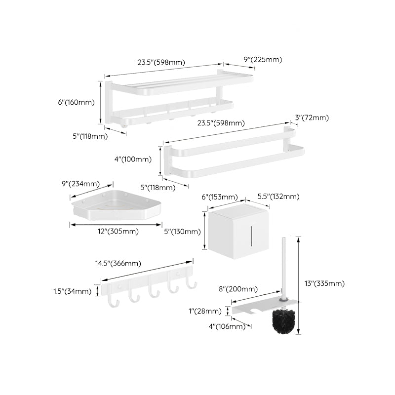 BowLift | Modern Bathroom Accessories Set Paper Holder Bathroom Shelf Bathroom Accessories Kit